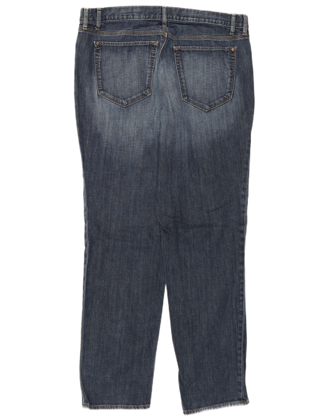 Eddie Bauer Kvinde Kæreste Tapered Jeans US 12 Large W34 L30 Blå Bomuld