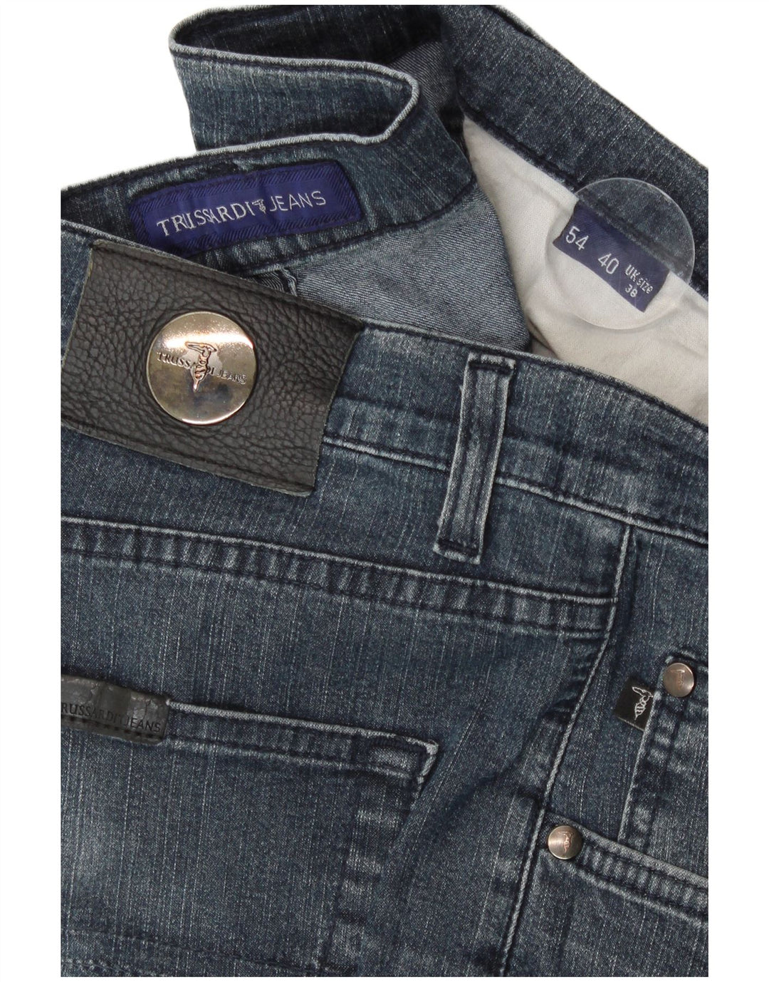 Trussardi Straight Jeans til mænd W38 L34 Blå