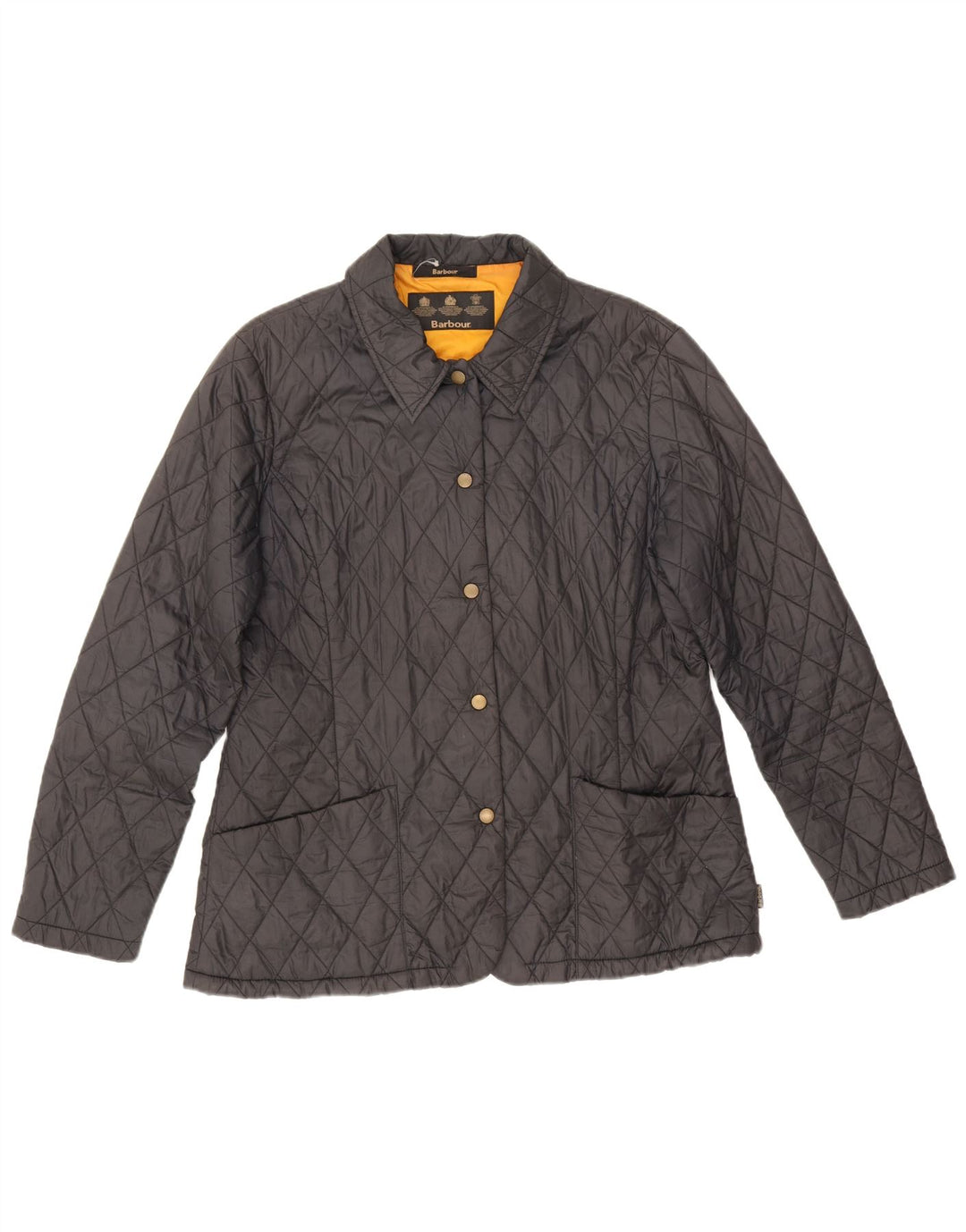 Barbour Quiltet jakke til kvinder UK 14 Large Sort