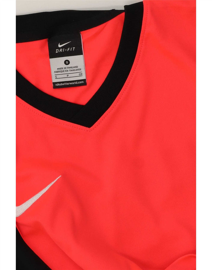Nike Herre Dri Fit grafisk T-shirt top lille rød farveblok