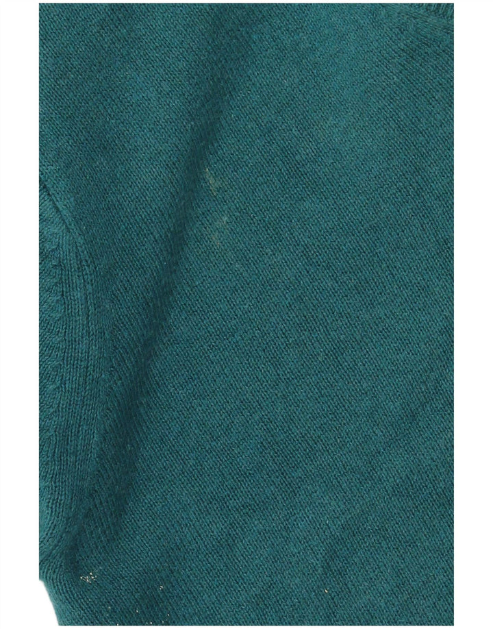 Marks & Spencer Herre V-hals sweater Medium Grøn Bomuld