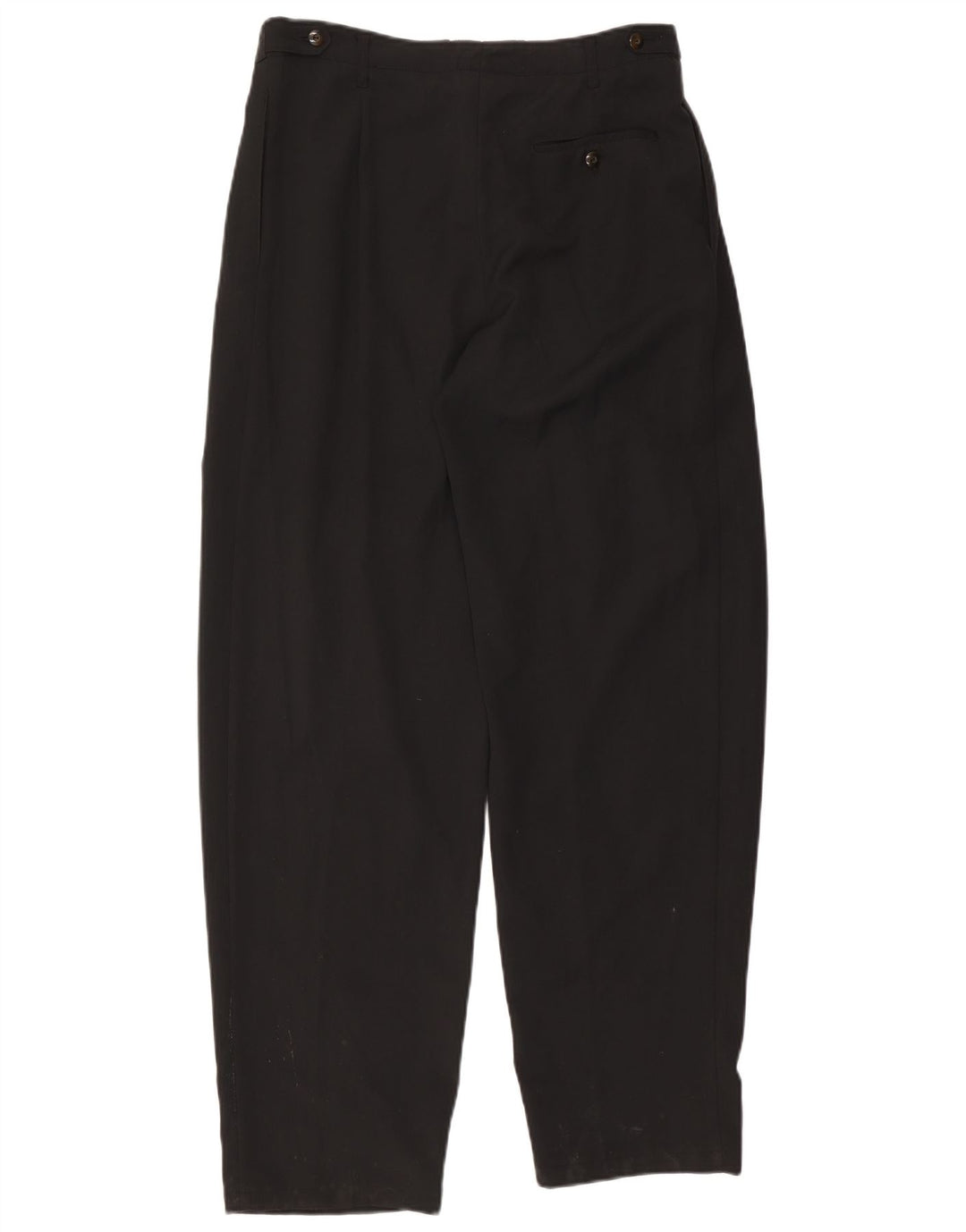 Vintage Herre Pegged Casual Bukser IT 50 Large W34 L33 Sort Polyester