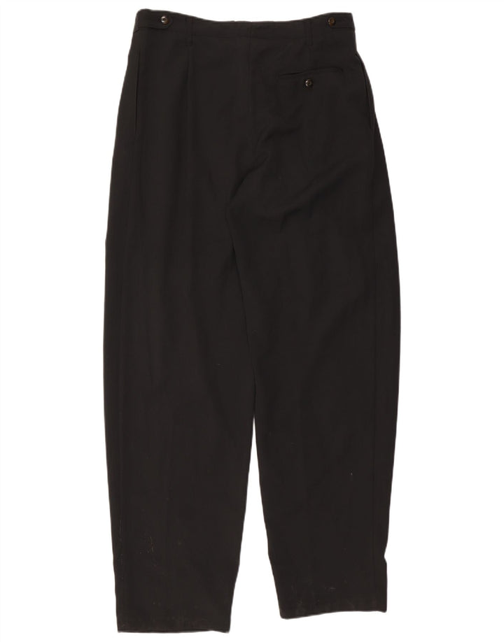 Vintage Herre Pegged Casual Bukser IT 50 Large W34 L33 Sort Polyester