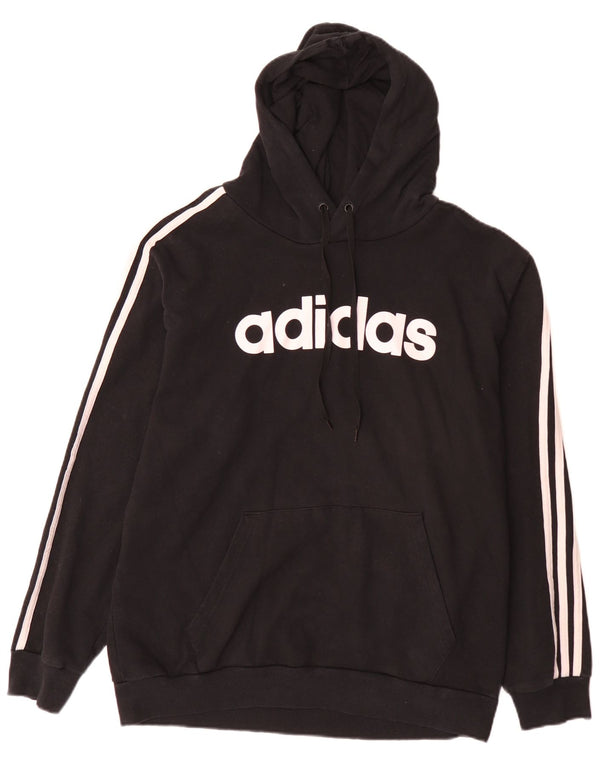 Adidas Grafisk hættetrøje til mænd XL sort bomuld