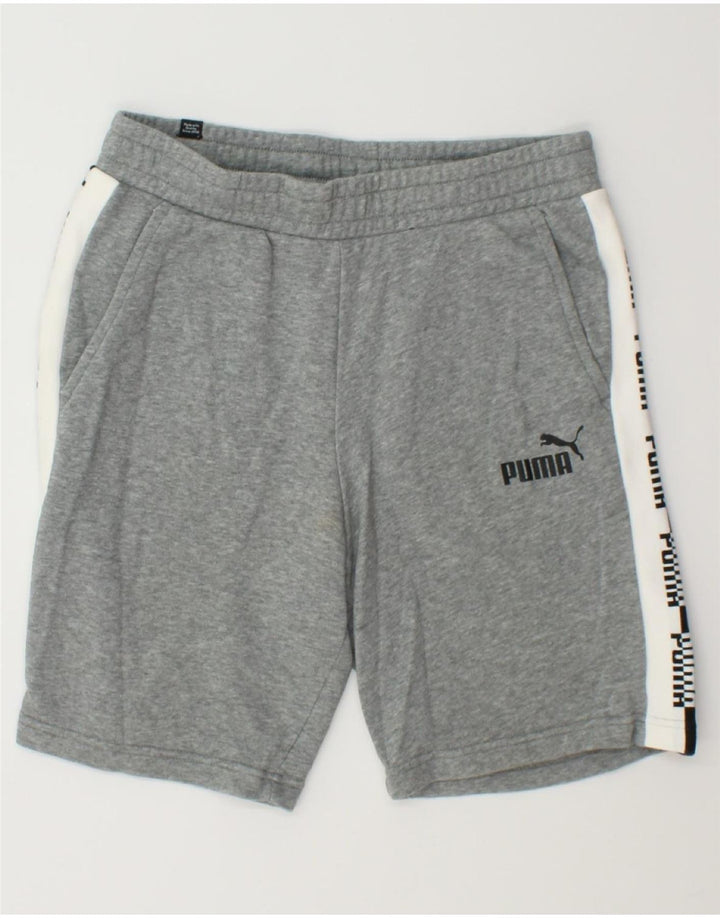 PUMA Mens Graphic Sport Shorts Medium  Grey Vintage Puma and Second-Hand Puma from Messina Hembry 