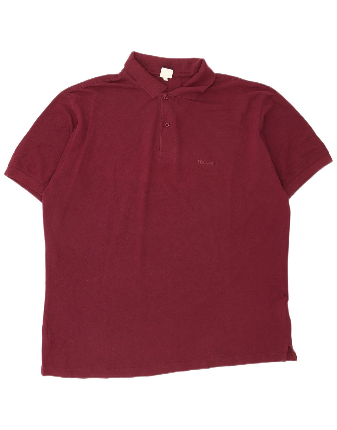 Spalding herre poloshirt 2XL Bourgogne bomuld