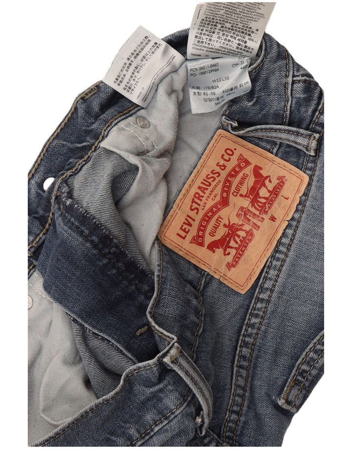 Levi's Slim Jeans til mænd W32 L30 blå bomuld