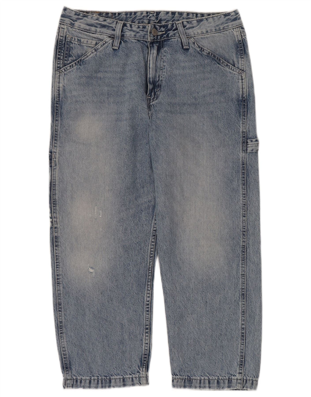 LEVI'S Herre Carpenter Loose Fit højtaljede cropped jeans W32 L24 Blå