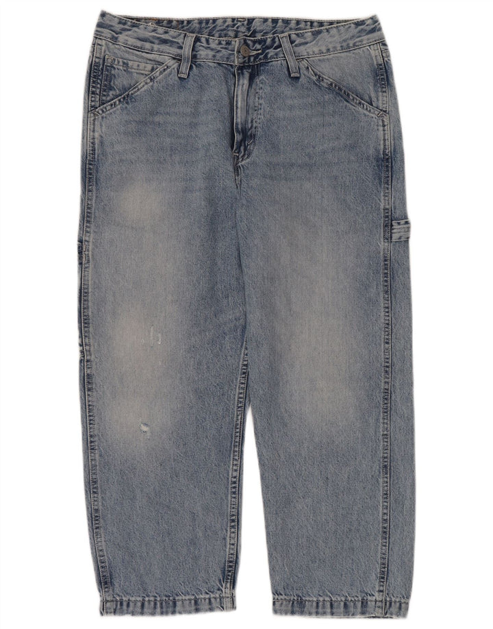 LEVI'S Herre Carpenter Loose Fit højtaljede cropped jeans W32 L24 Blå