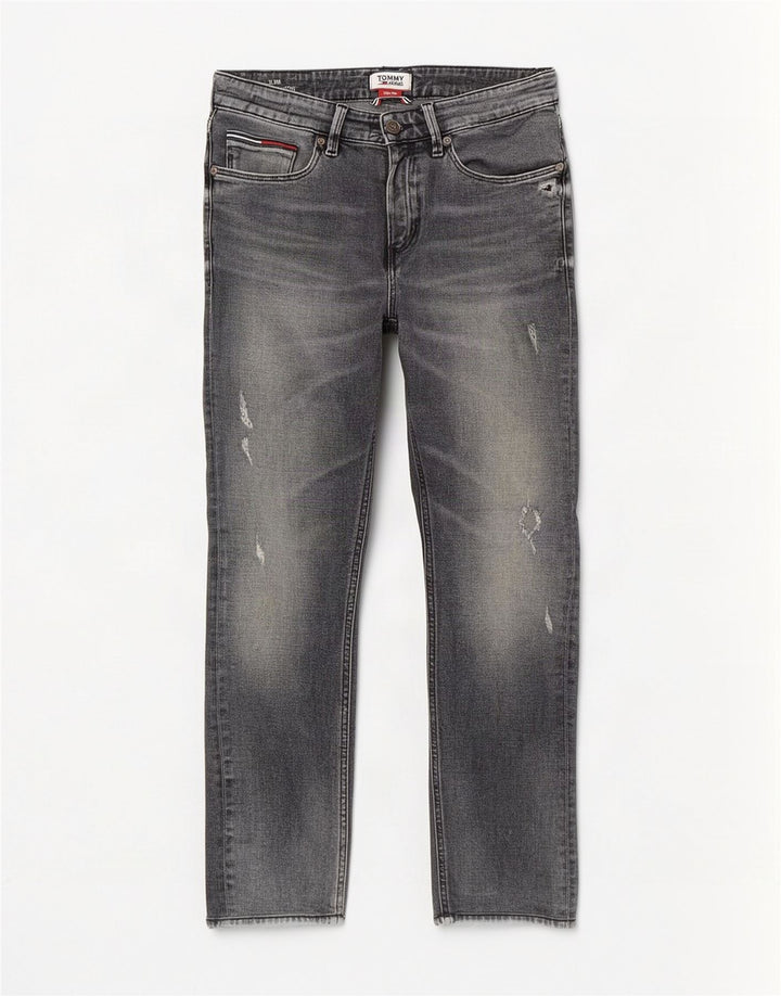 Tommy Hilfiger Dame Scanton Distressed Slim Jeans W30 L27 Grå Bomuld