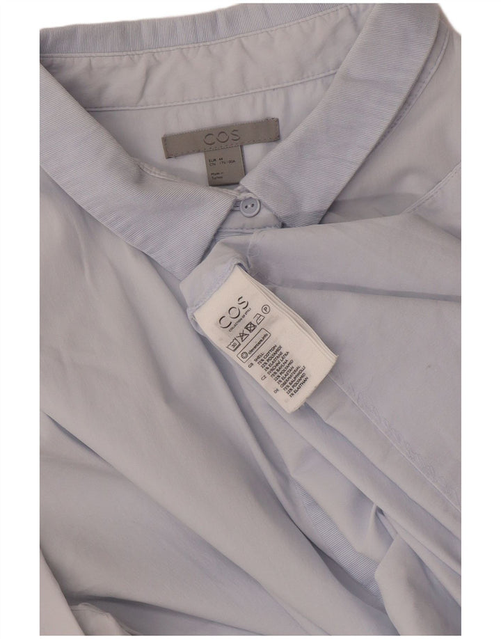 Cos Dame Pullover Shirt EU 44 XL Blå Bomuld