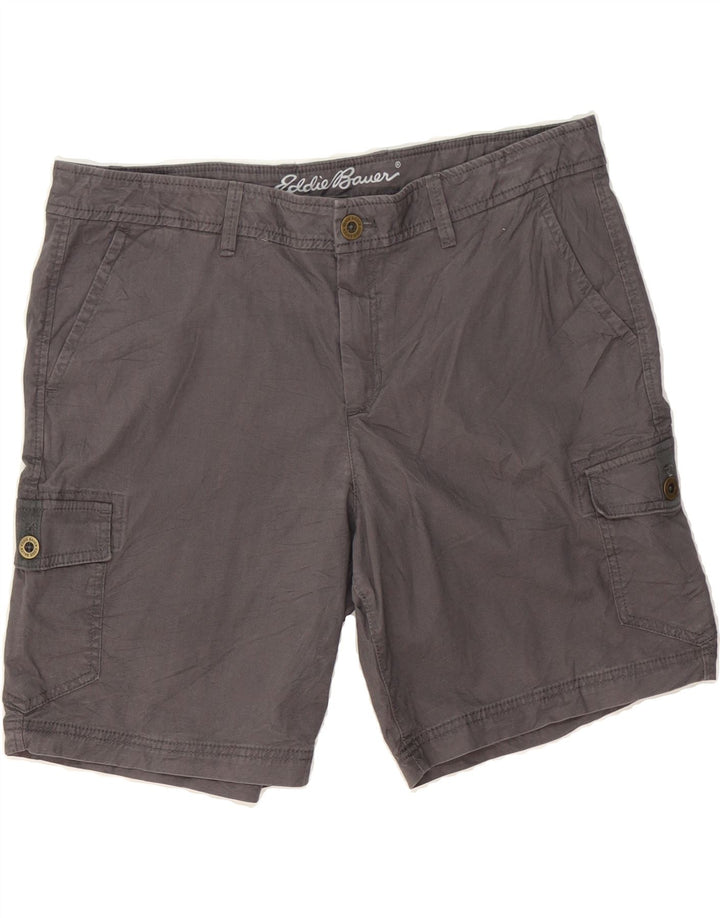 EDDIE BAUER Womens Cargo Shorts US 14 XL W36 Grey Cotton Vintage Eddie Bauer and Second-Hand Eddie Bauer from Messina Hembry 
