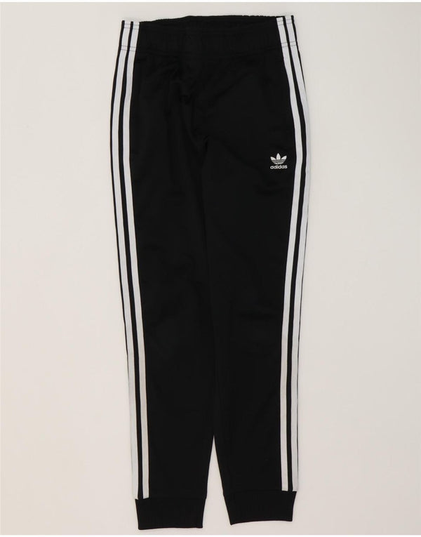 Adidas Drenge Træningsdragt Bukser Joggers 11-12 År Sort Polyester