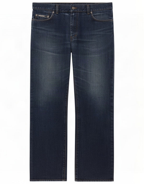 Calvin Klein Straight Jeans til mænd W36 L31 Blue Cotton