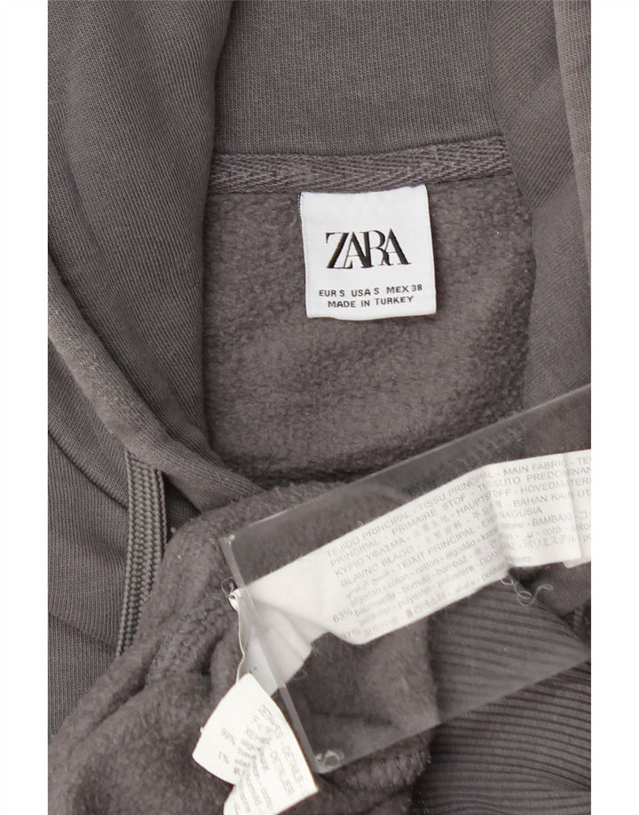 ZARA Hættetrøje til mænd, lille grå bomuld
