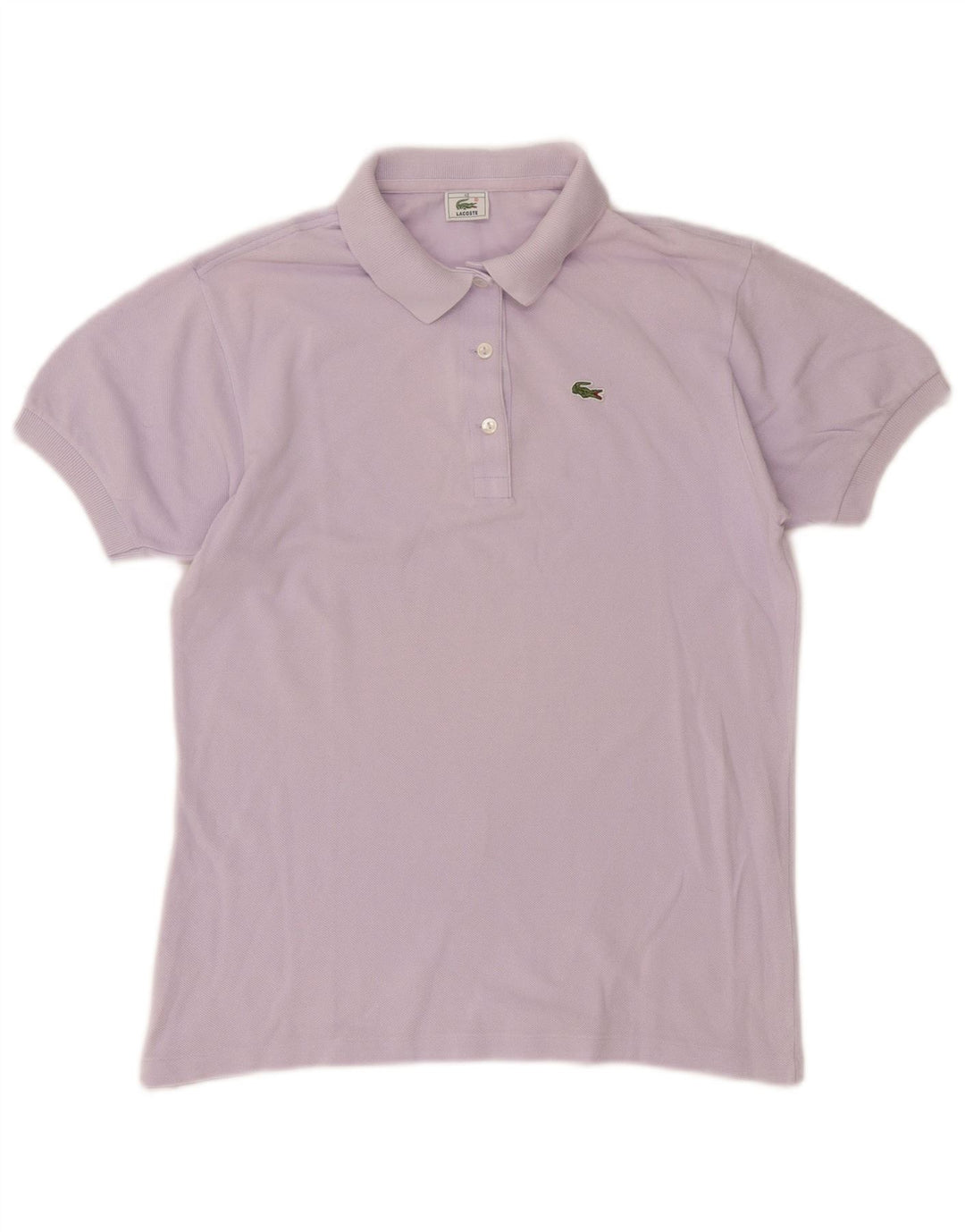 Lacoste Dame Polo Shirt Størrelse 40 Medium Lilla Bomuld
