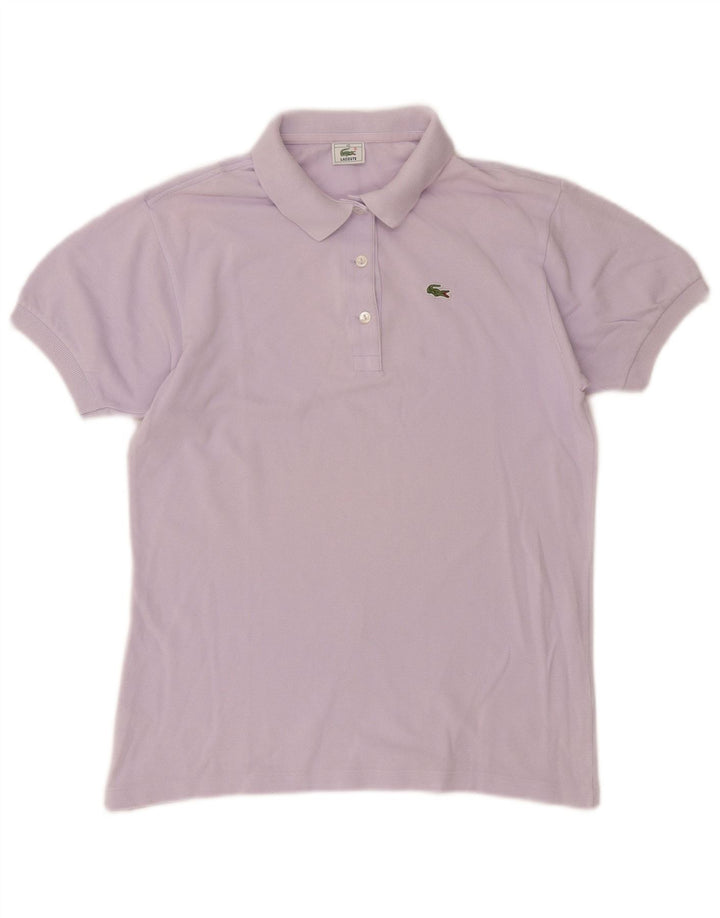 Lacoste Dame Polo Shirt Størrelse 40 Medium Lilla Bomuld