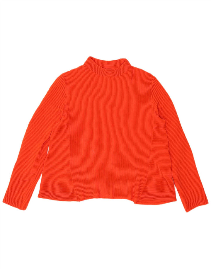 Cos Dame Top Langærmet UK 10 Lille Orange Bomuld