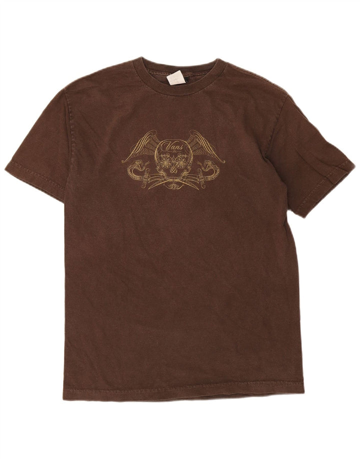 Vans Herre Grafisk T-Shirt Top Lille Brun