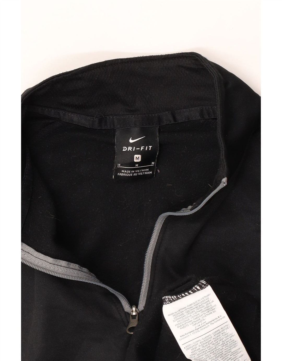 Nike Herre Dri Fit Grafisk Sweatshirt Jumper Medium Sort Colourblock