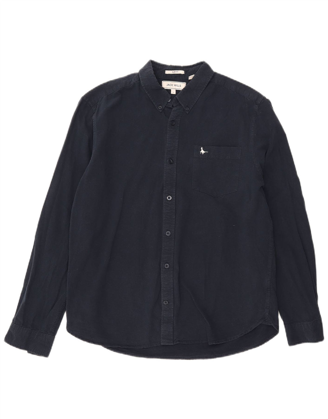 JACK WILLS Slim Fit skjorte til mænd, stor marineblå