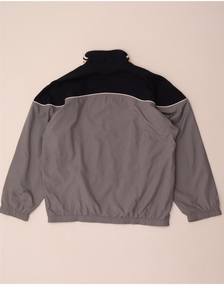 Adidas Træningsdragt til mænd Topjakke UK 38/40 Medium Grey Colourblock Polyester