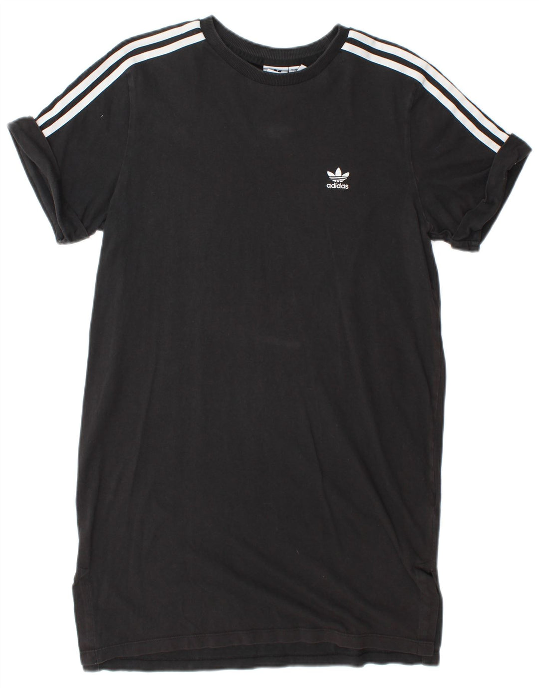 Adidas Dame T-Shirt Kjole UK 14 Medium Sort