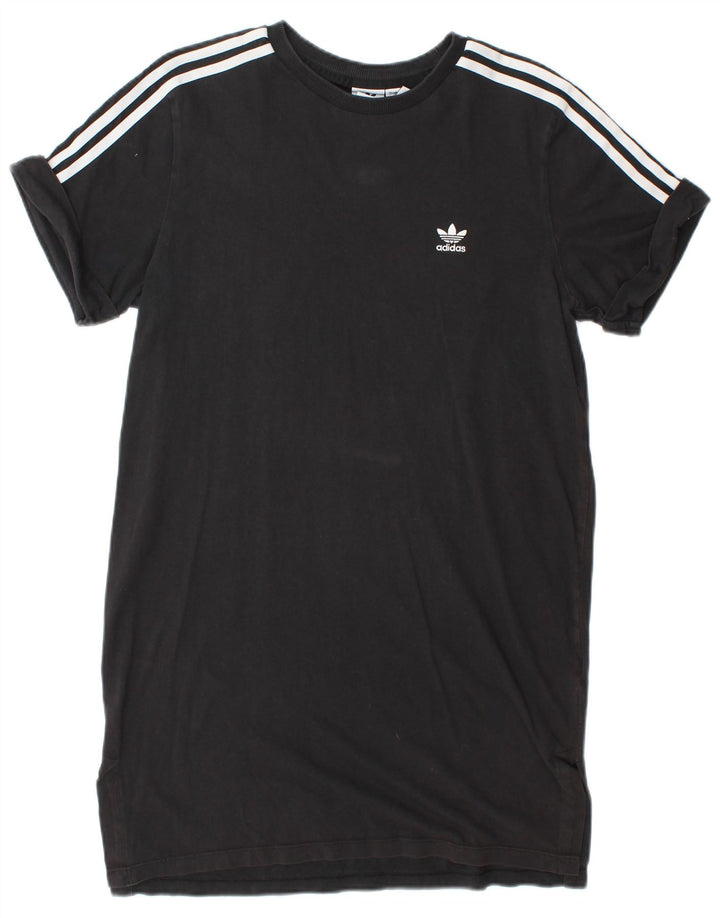 Adidas Dame T-Shirt Kjole UK 14 Medium Sort