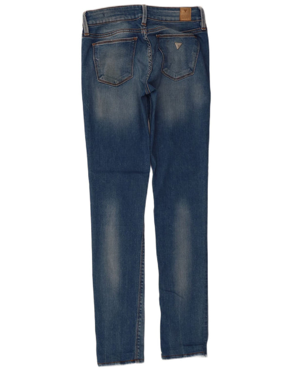 Guess Dame Skinny Jeans W26 L29 Blå Bomuld