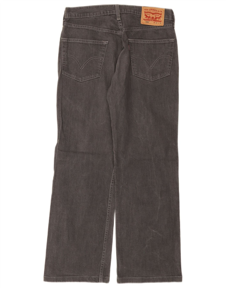 Levi's Herre 506 Straight Jeans W32 L28 Grå Bomuld