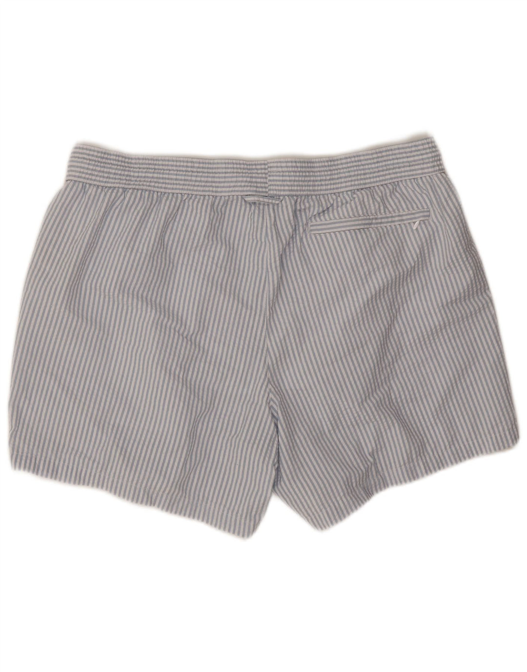 Marks & Spencer Badeshorts til mænd XL Blå nålestribet polyester