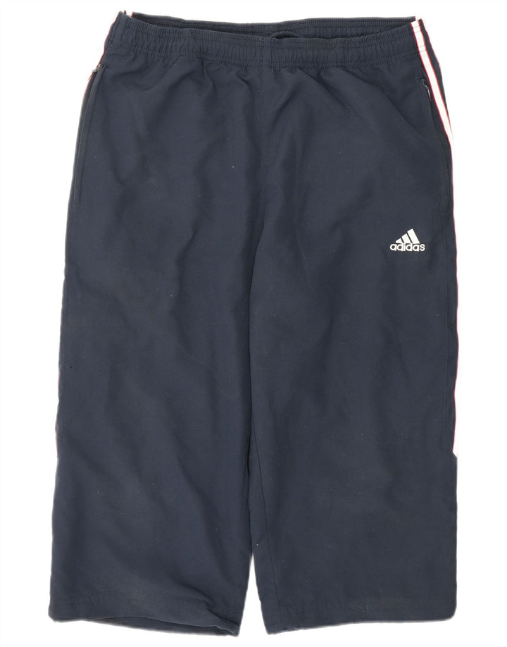 Adidas Herre Bermuda Sport Shorts Medium Navy Blue Polyester