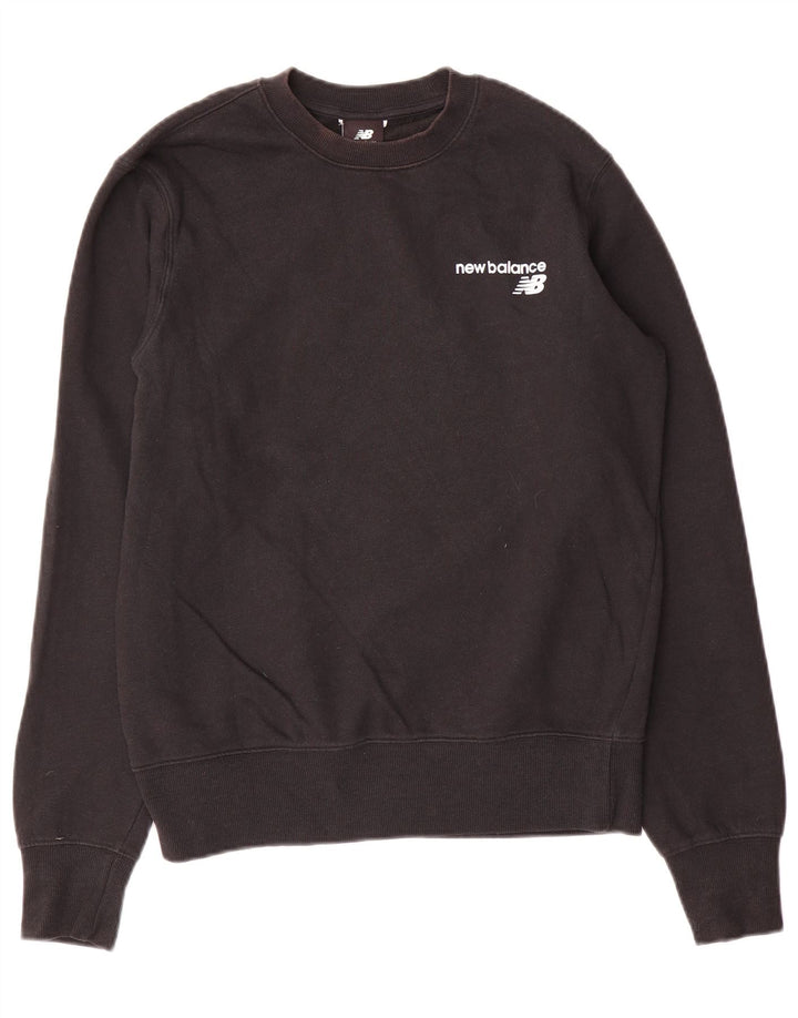 New Balance Herre Sweatshirt Jumper Lille Sort