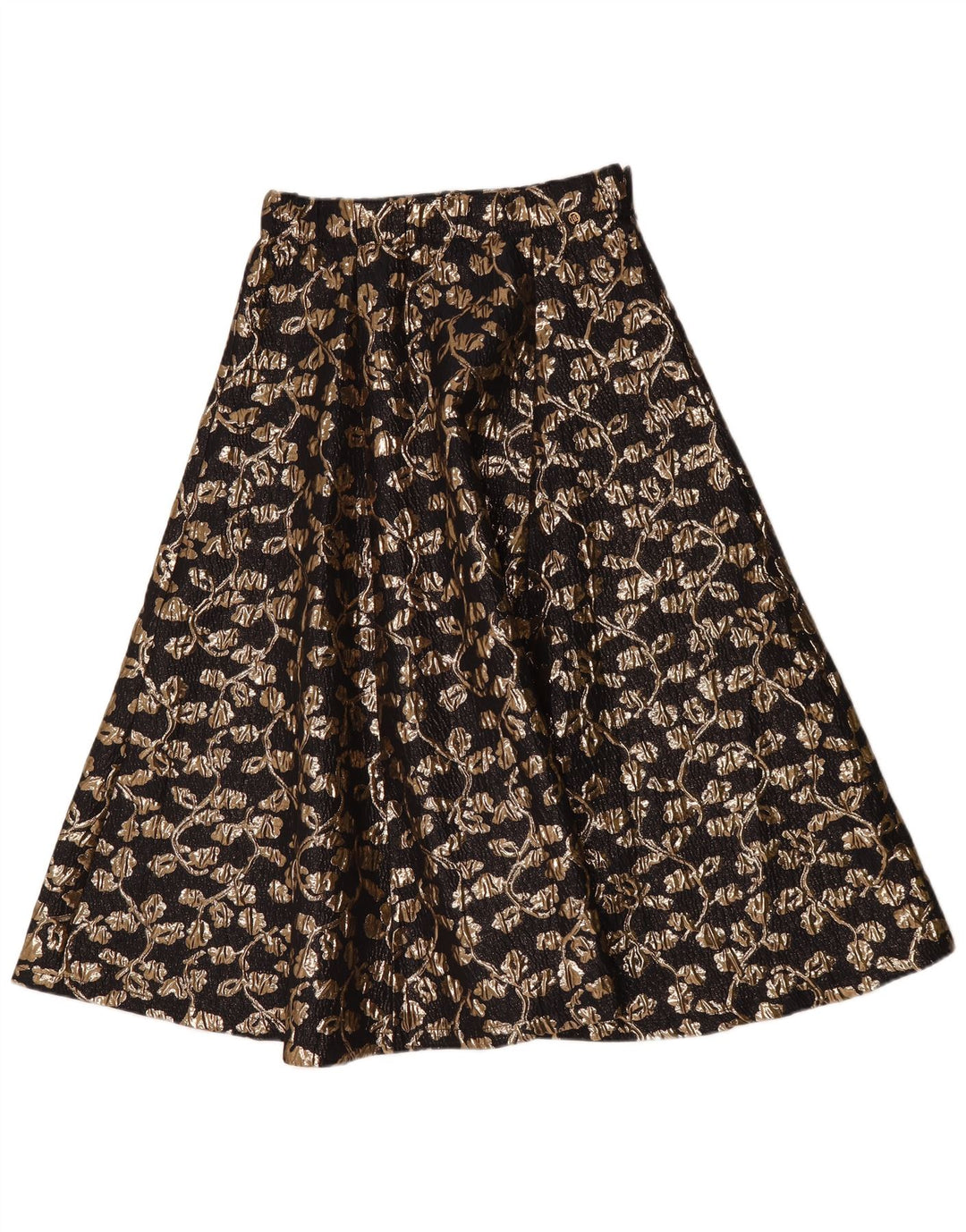 Vintage A-line nederdel til kvinder W30 Medium Black Floral