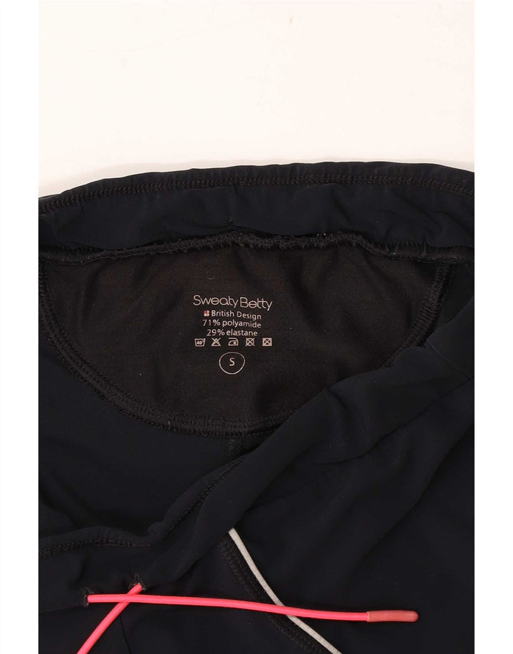Svedig Betty Dame Capri Leggings Små sorte polyamid