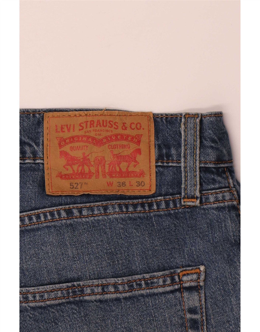 Levi's Herre 527 Bootcut Jeans W36 L30 Blå