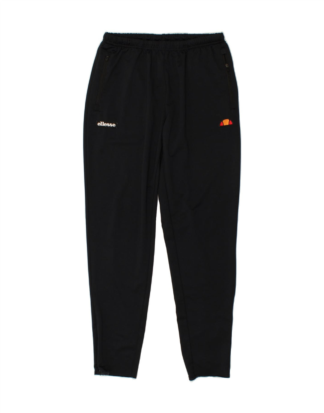 ELLESSE Womens Tracksuit Trousers UK 14 Large Navy Blue Polyester Vintage Ellesse and Second-Hand Ellesse from Messina Hembry 