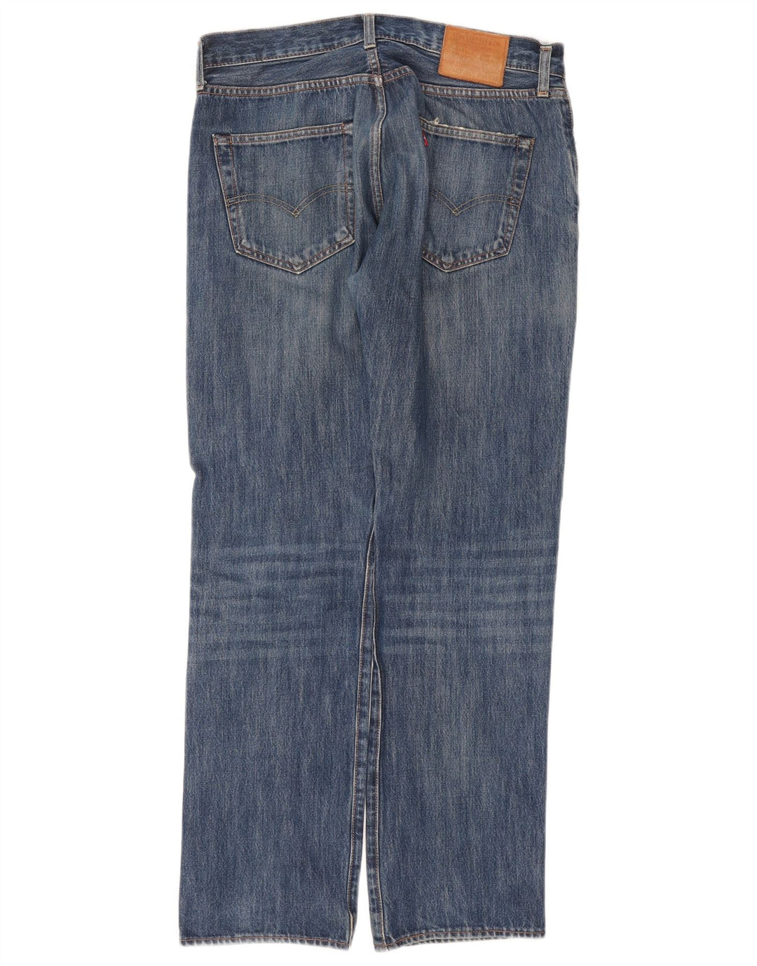 Levi's Herre 501 lige jeans W32 L32 blå bomuld