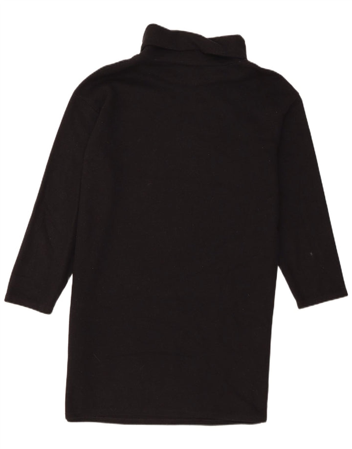 Marks & Spencer Dame Langærmet Jumper Kjole UK 14 Stor Sort Polyester