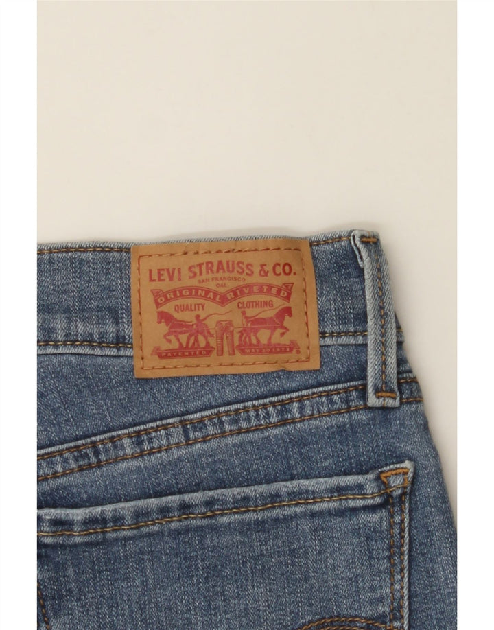 LEVI'S Womens 710 Distressed Super Skinny Jeans  W27 L29 Blue Vintage Levi's and Second-Hand Levi's from Messina Hembry 