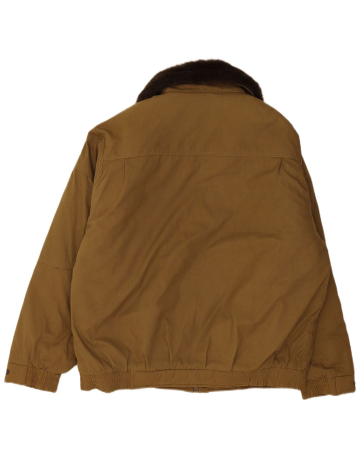 Challenger Polstret Herrejakke UK 42 XL Khaki Colourblock Polyester