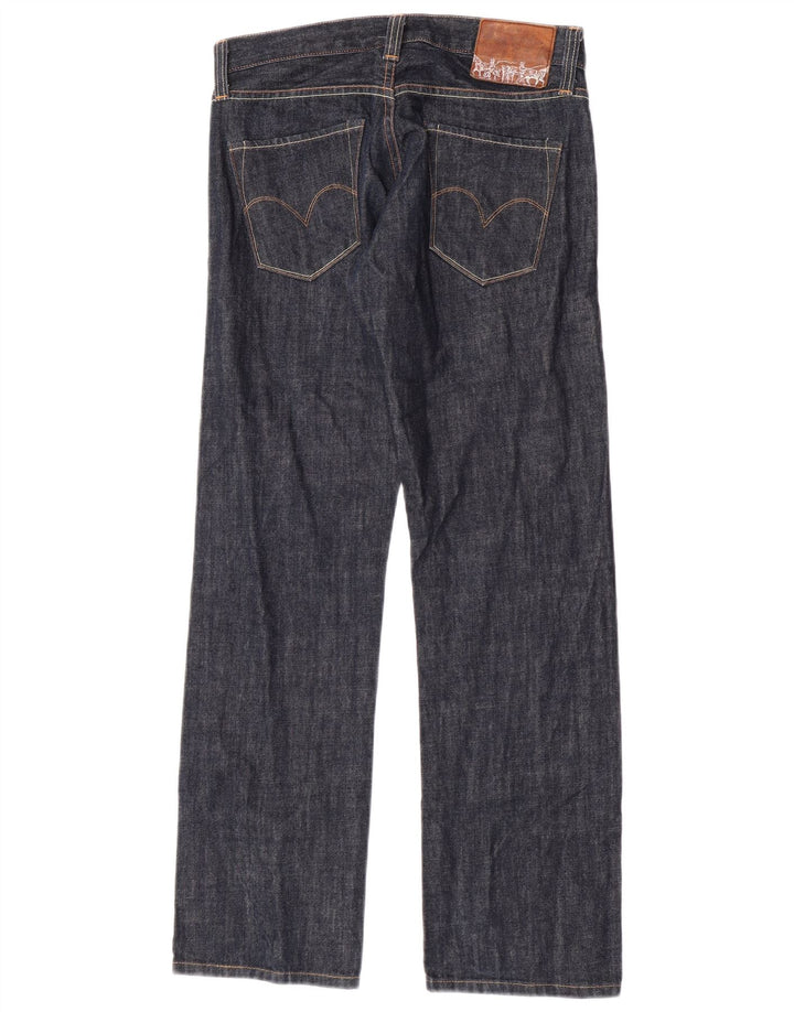 Levi's lige jeans til kvinder W30 L31 Marineblå bomuld