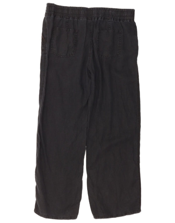 Marks & Spencer Chinobukser med brede ben til kvinder UK 14 Large W34 L30 Sort