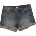J. CREW Womens Denim Shorts W27 Small Blue Cotton Vintage J. Crew and Second-Hand J. Crew from Messina Hembry 