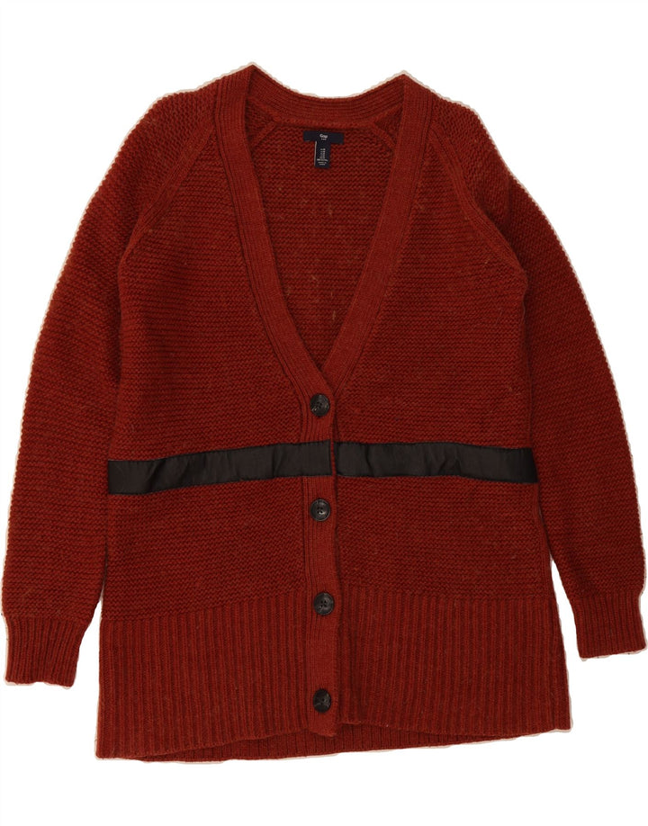 GAP Womens Cardigan Sweater UK 14 Medium Red Acrylic Vintage Gap and Second-Hand Gap from Messina Hembry 