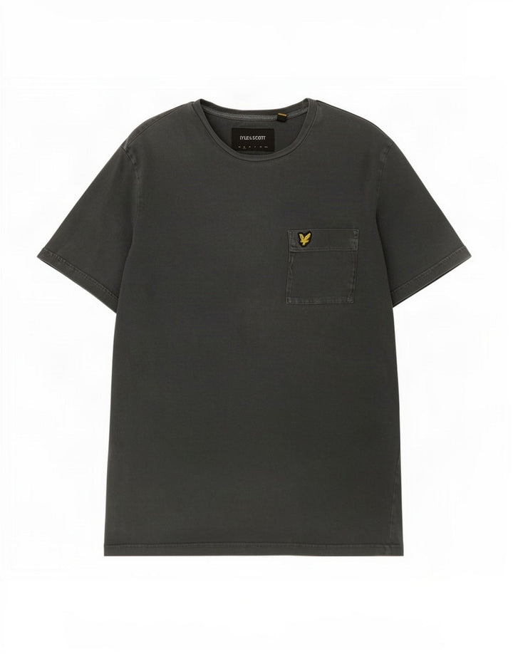 Lyle & Scott Herre T-Shirt Top Lille Grå Bomuld