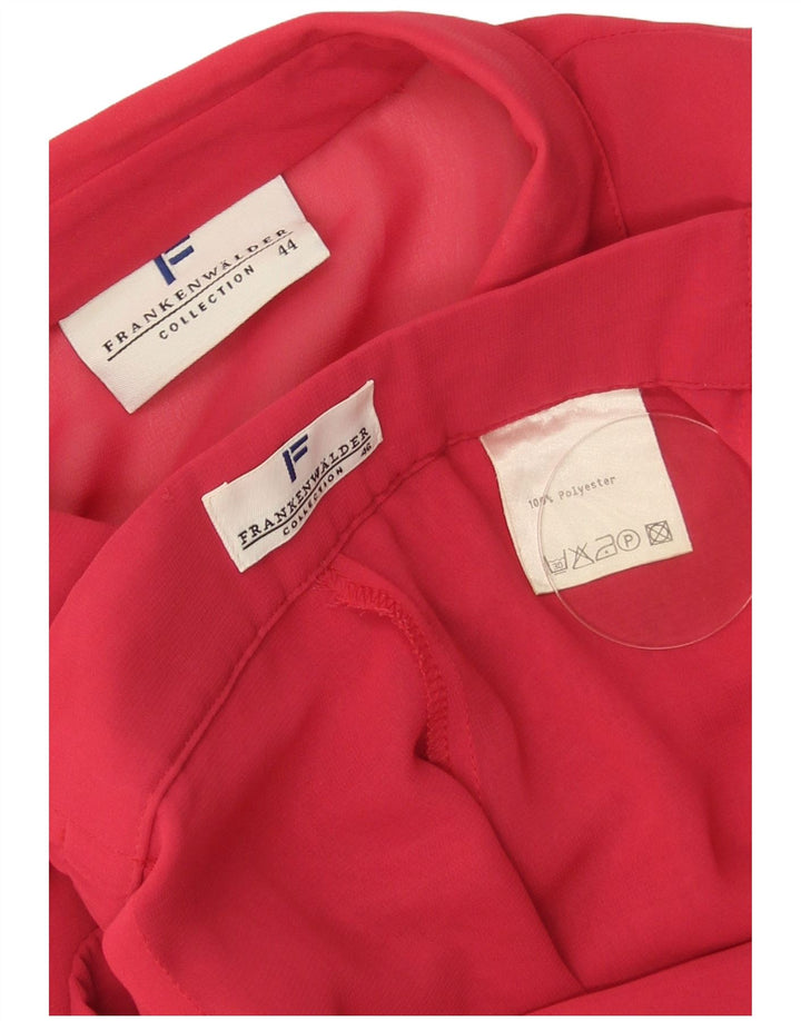 Frankenwalder Dame 3/4 ærmer 2-delt sæt EU 44 XL W34 L27 rød polyester