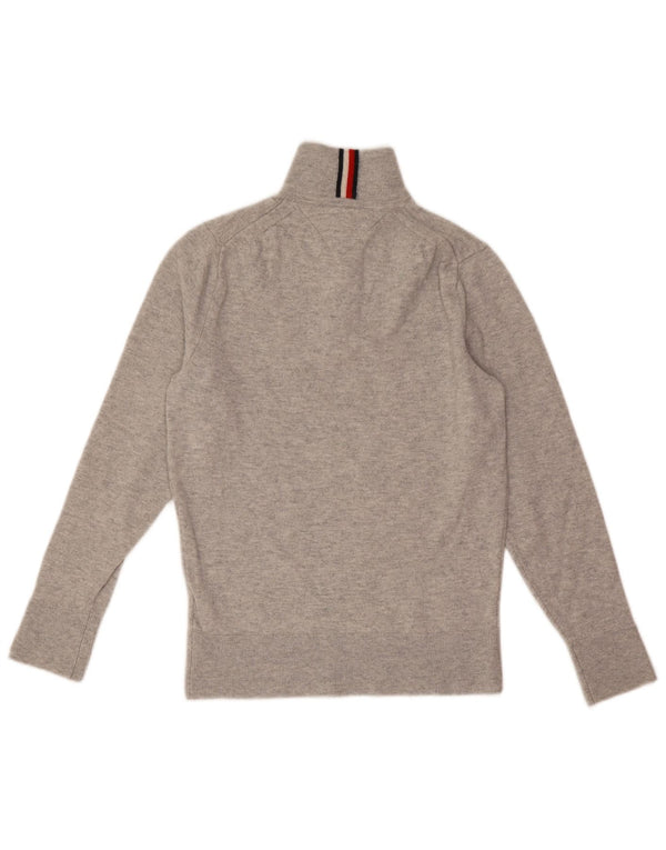 Tommy Hilfiger Herre Zip Neck Jumper Sweater XS Grå Uld