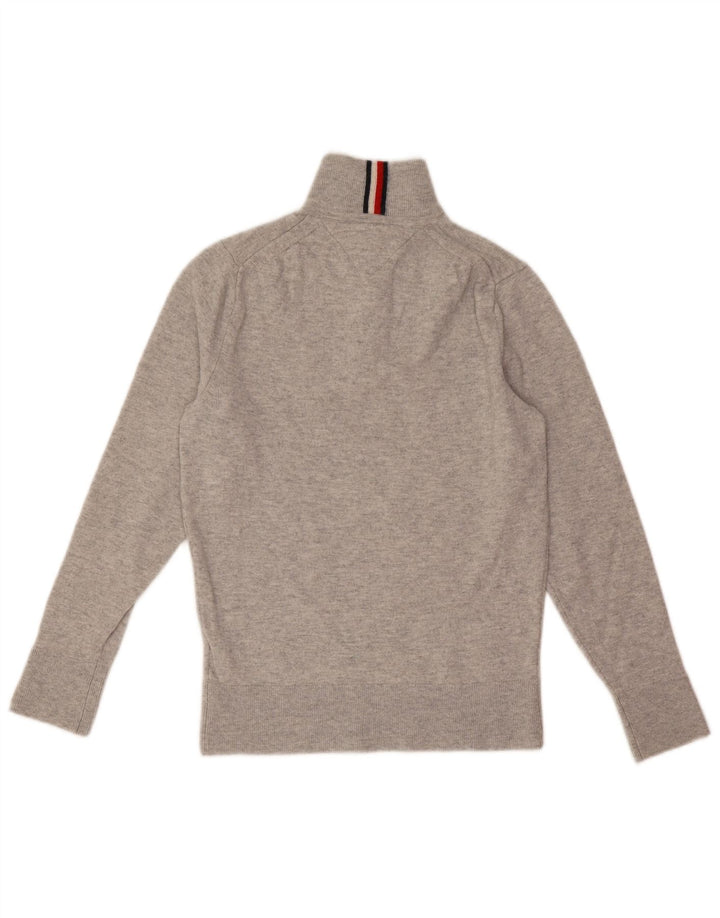 Tommy Hilfiger Herre Zip Neck Jumper Sweater XS Grå Uld
