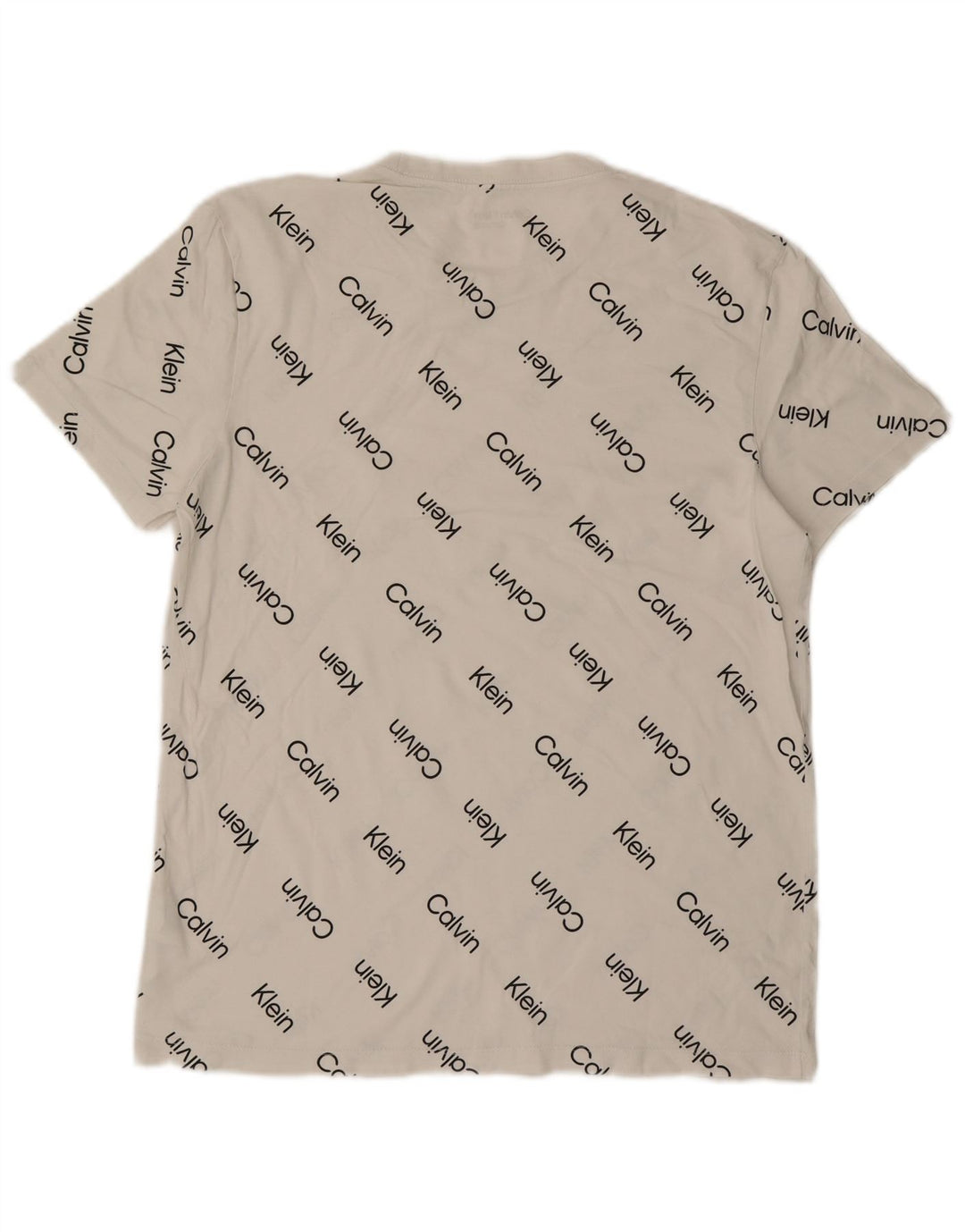 Calvin Klein Herre grafisk T-shirt Top Medium Hvid Bomuld